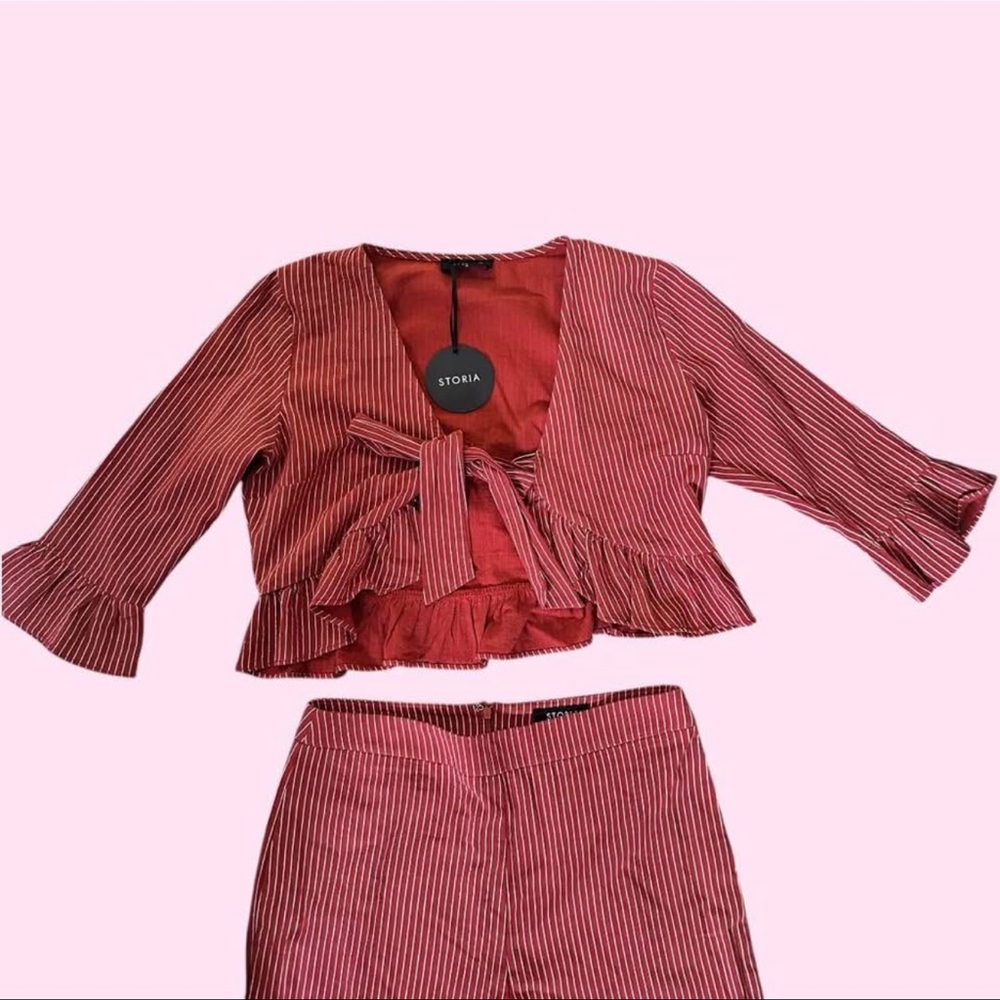 Chic Rust Two Piece Set - Picture 3 of 4